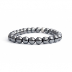 Bracciale uomo ematite silver