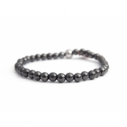 Grey Hematite Bead Bracelet For Man