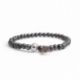 Grey Hematite Bead Bracelet For Man