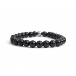 Onyx Bead Bracelet For Man