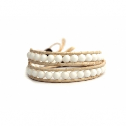 Bracciale donna agata bianco