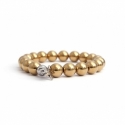 Gold Hematite Bead Bracelet For Woman