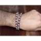 Bracciale tibetano uomo donna agata bianca