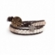 Bracciale donna perle Swarovski e cristalli trasparenti