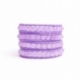 Lavender Wrap Bracelet For Woman - Precious Stones Onto Lavender Leather