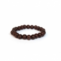 Dark Brown Wood Very Little Beads Bracelet