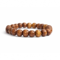 Honey Wood Big Beads Bracelet For Man