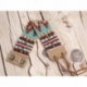 Red And Blue Sky Beads Loom Bracelets For Woman