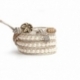 Bracciale donna perle Swarovski cream 4 giri