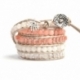 Bracciale donna multicolore white and peach