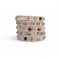 Bracciale donna fluorite multicolor