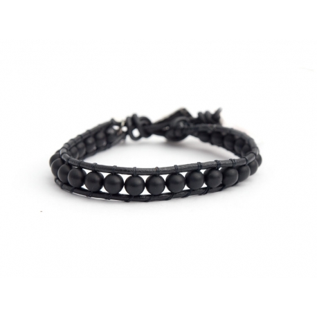 Bracciale uomo fashion nero