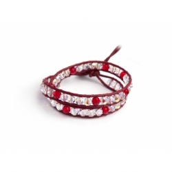 Bracciale siam donna cristalli Swarovski con bottone Swarovski