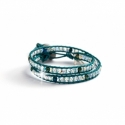 Iris Green Crystal Ab Swarovski Beaded Wrap Bracelet For Women