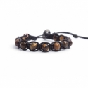 Tiger Eye Beaded Tibetan Bracelet For Man