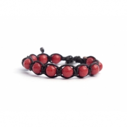 Bracciale tibetano giada corallo