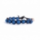 Bracciale tibetano onice blu