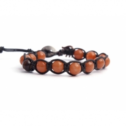 Peach Aventurine Tibetan Bracelet For Woman