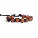 Peach Aventurine Tibetan Bracelet For Man