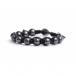 Grey Hematite Tibetan Bracelet For Woman