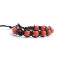 Bracciale tibetano donna giada arancio