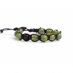 Bracciale tibetano donna avventurina verde