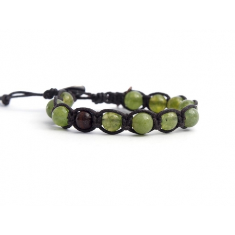 Bracciale tibetano donna avventurina verde