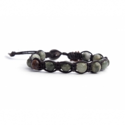 Moss Green Agate Tibetan Bracelet For Woman