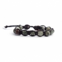 Moss Green Agate Tibetan Bracelet For Man