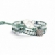 Bracciale Swarovski piccoli giada con bottone Swarovski