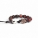 Red Jasper Polychrome Tibetan Bracelet For Man