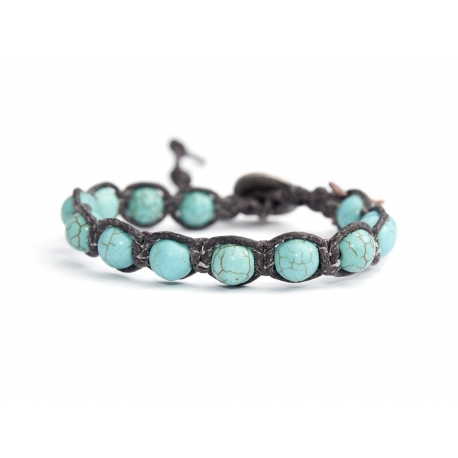 Turquoise Paste Tibetan Bracelet For Man