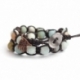 Bracciale tibetano donna amazzonite multicolor 2 giri