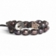 Bracciale tibetano donna perle nere