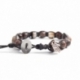 Rose Polychrome Jasper Tibetan Bracelet For Man