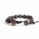 Dove-Gray Polychrome Jasper Tibetan Bracelet For Woman