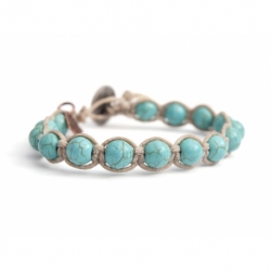 Turquoise Paste Tibetan Bracelet For Man