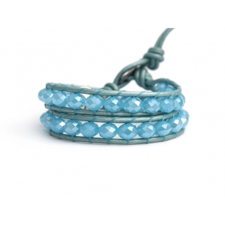 Bracciale donna cristalli color wedgewood