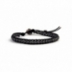 Bracciale uomo ematite con bottone acciaio