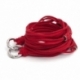 Bracciale donna alcantara rosso